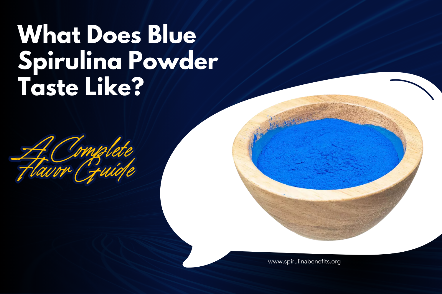 what does blue spirulina powder taste like