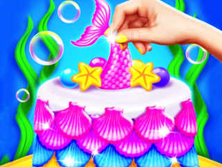 Mermaid Glitter Cake Maker Free Online Unblocked Games